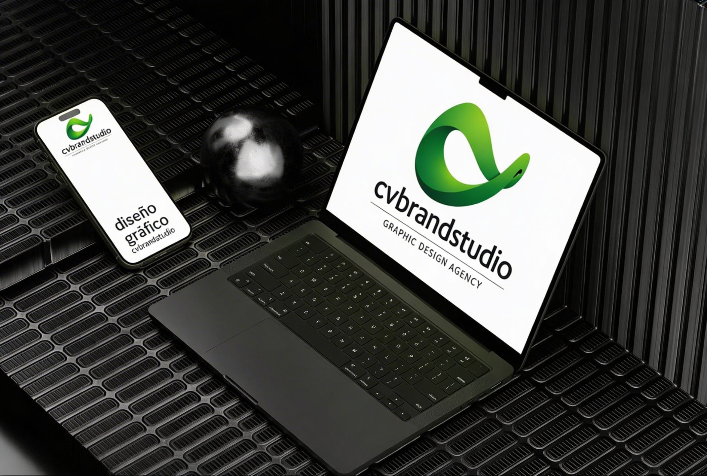 cvbrandstudio responsive branding on laptop and phone